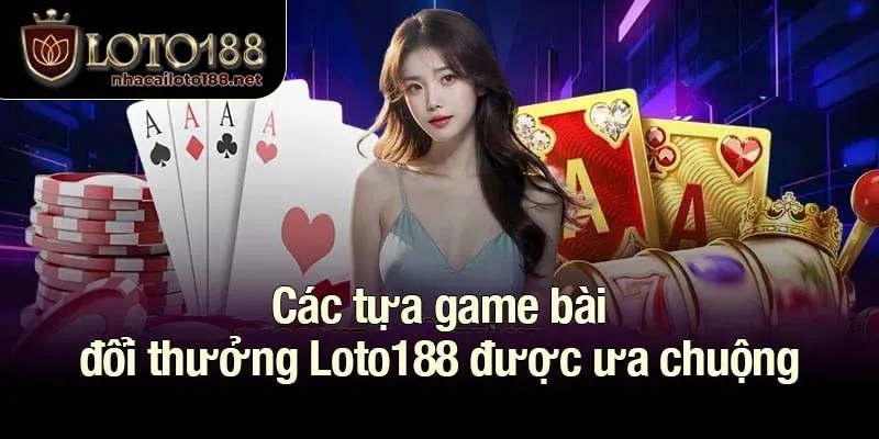 Các tựa game bài đổi thưởng Loto188 được ưa chuộng